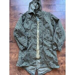 Vintage Military Issued Night Desert Camouflage Parka XS Liner Fishtail 80s
